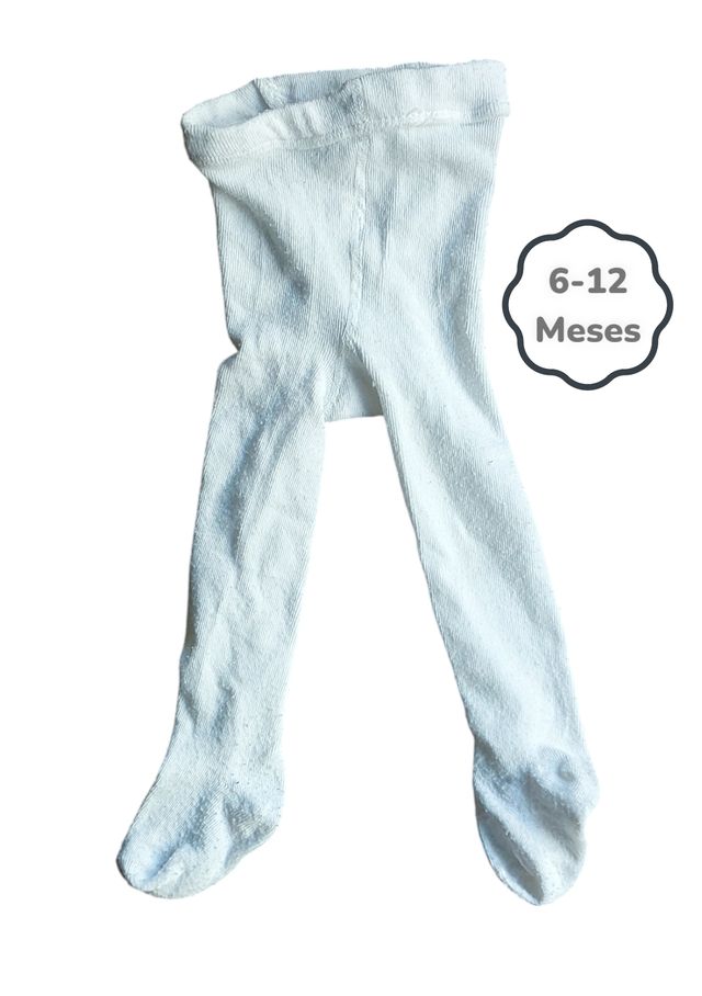 Meia Calça Branca 6-12 meses