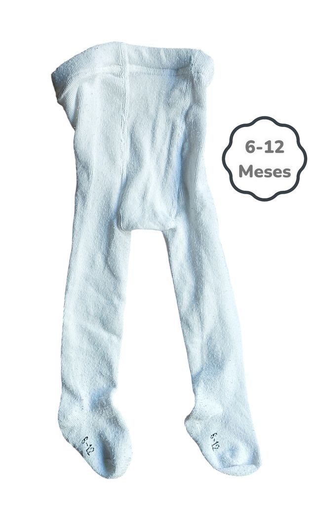 Meia Calça Branca 6-12 meses