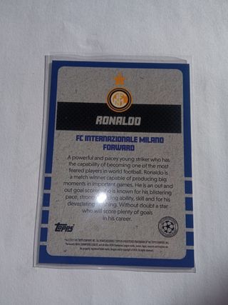 Ronaldo nazario ROOKIE Inter Milan