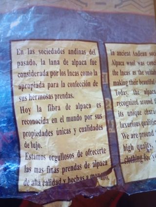 Bufanda  del Perú de Alpaca