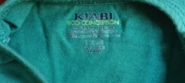 T-shirt Verde Kiabi 12 meses