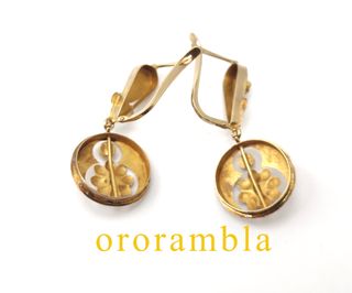 Pendientes oro 18k ANTIGUOS