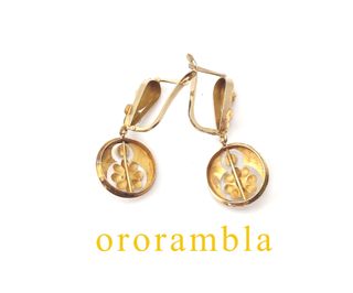 Pendientes oro 18k ANTIGUOS