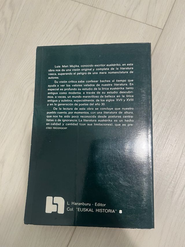 Historia de la literatura euskerika