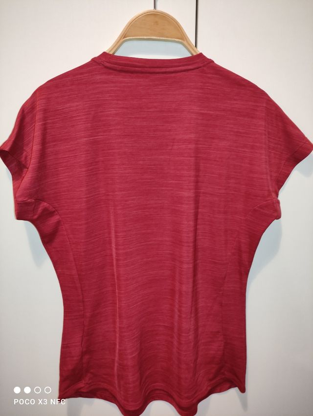 Camiseta deporte mujer Adidas rojo bur