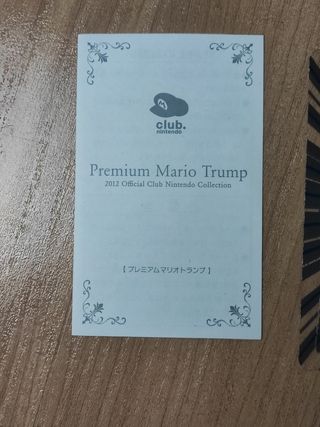 Baraja original Nintendo premium Mario trump jap