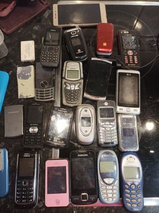 Teléfonos móviles viejos