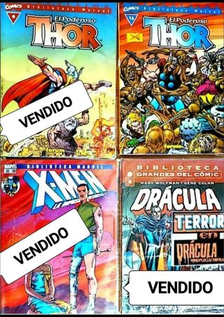 MARVEL LOTE DE 7 COMICS BIBLIOTECA MARVEL