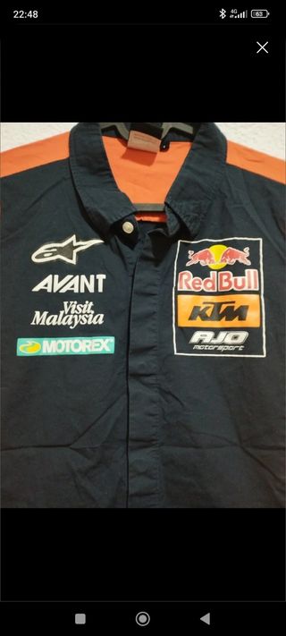Camisa  Alpinestars del equipo oficial KTM