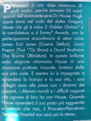 Dr. House Medical Division-Stagione 6 completa DVD