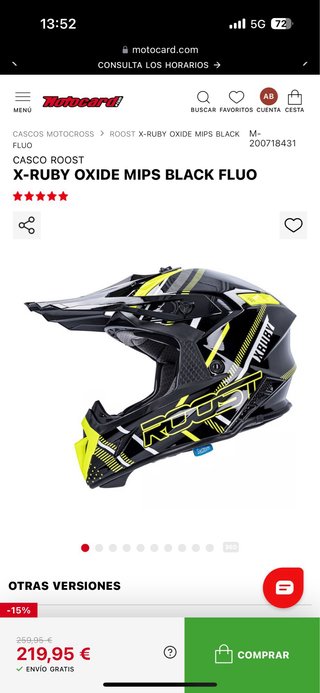 CASCO ROOST X-RUBY OXIDE MIPS BLACK FLUO