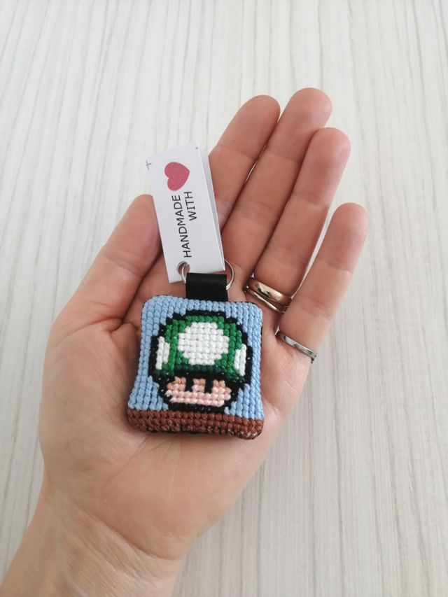 Portachiavi Fungo 1-Up  (Super Mario)