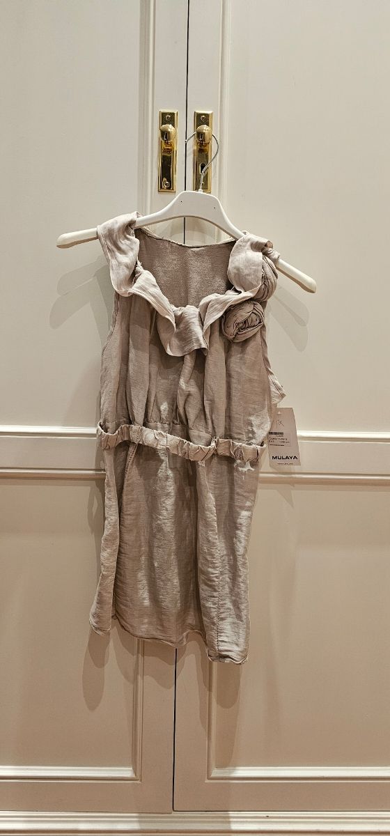 Top romántico rosa palo