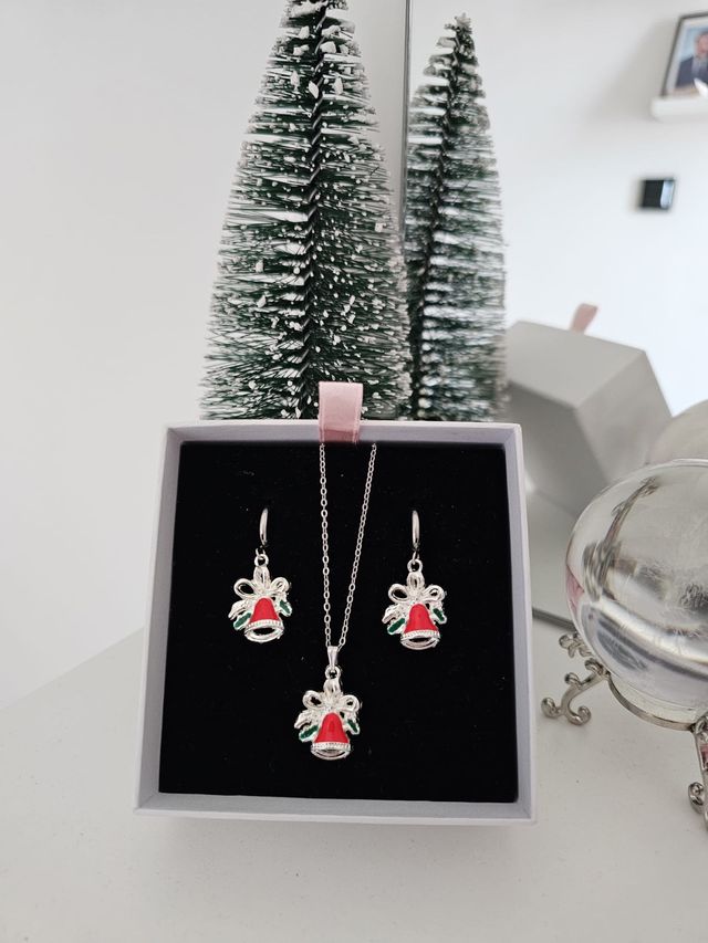 Conjunto de Pingentes e Brincos de Natal!!