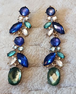 Pendientes Azules Súper Brillantes