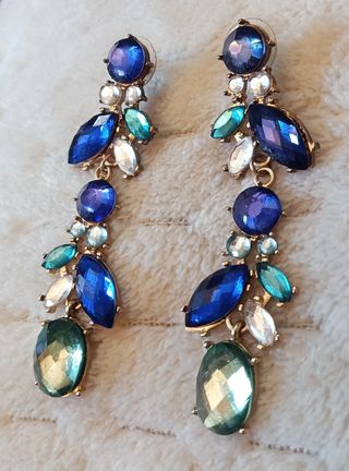 Pendientes Azules Súper Brillantes