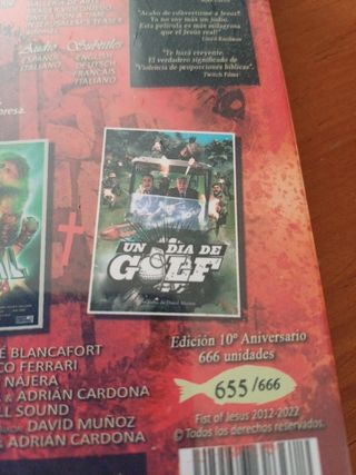 Película blu-ray Fist Of Jesus.