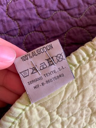 Colcha cama doble 100% algodon