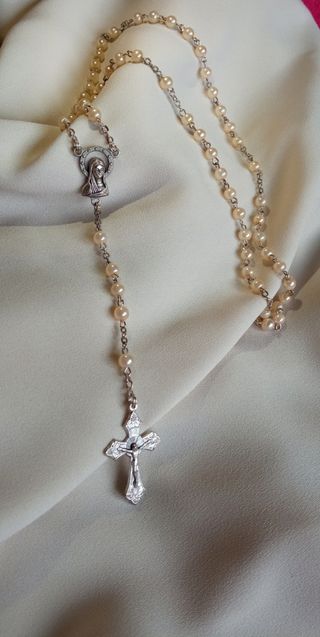 Antico rosario di perle