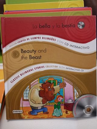 Lote cuentos bilingües con CD