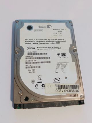 Disco duro HDD 80GB 2,5" SATA 3