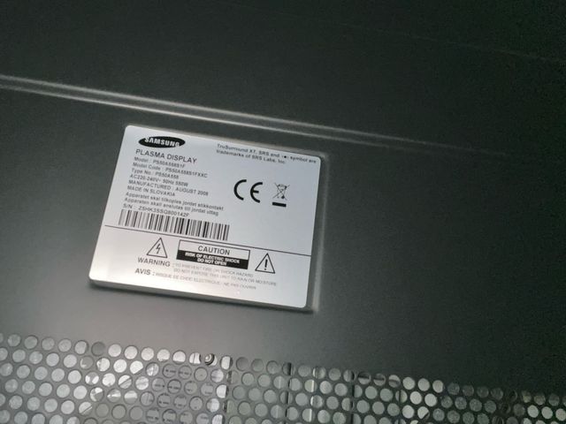 Tv Plasma Samsung 50” Nero