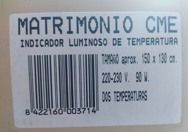 Calientacamas eléctrico ( manta)