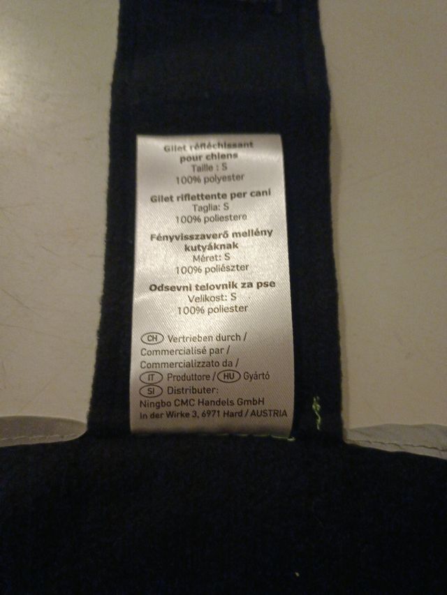 Pettorina catarifrangente per cani