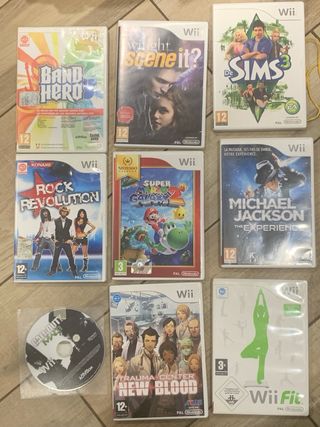 Lotto 9 giochi WII con Mario, Sims, Twiligh