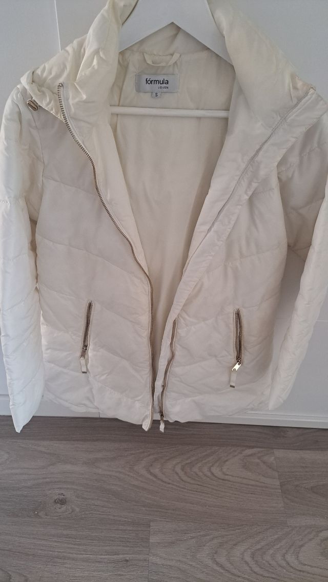 Plumas blanco chica talla S