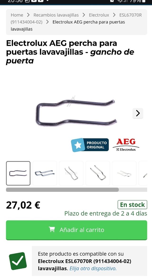 Apriporta Aeg Electrolux