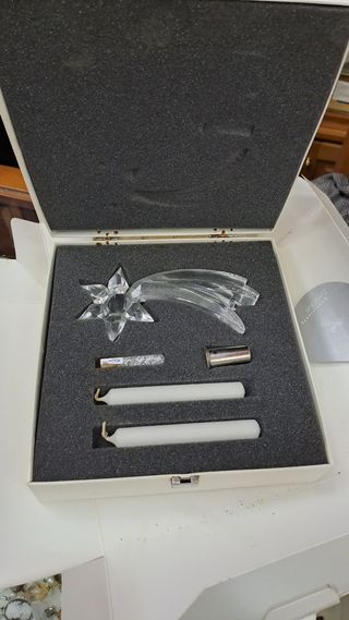 Swarovski christmas star candle candelab