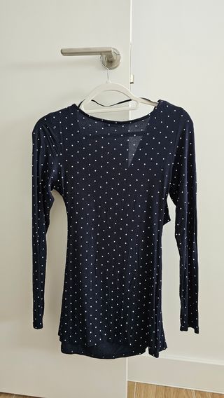 Camiseta de lactancia de manga larga