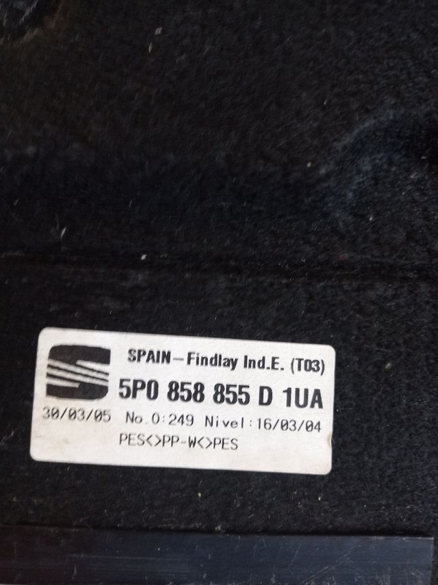 Bandeja abatible seat altea