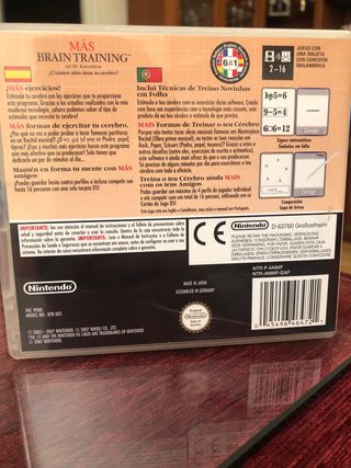 Juego Nintendo Ds Más Brain Training