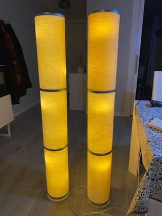 2 Lámparas de pie ikea