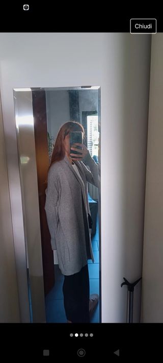 Cardigan grigio lungo Tiramisú