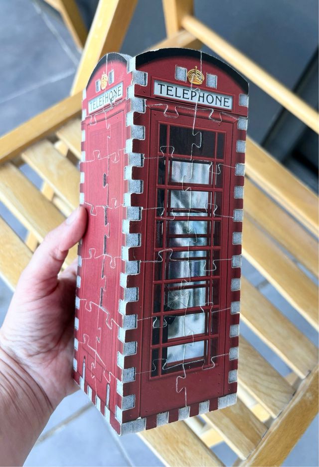 Puzzle 3D cabina teléfonos