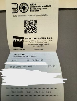 PS5 30 aniversario *PRECINTADA*