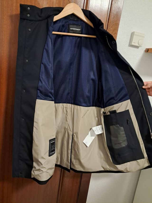 Gabardina emporio armani  - hombre -  impermeable