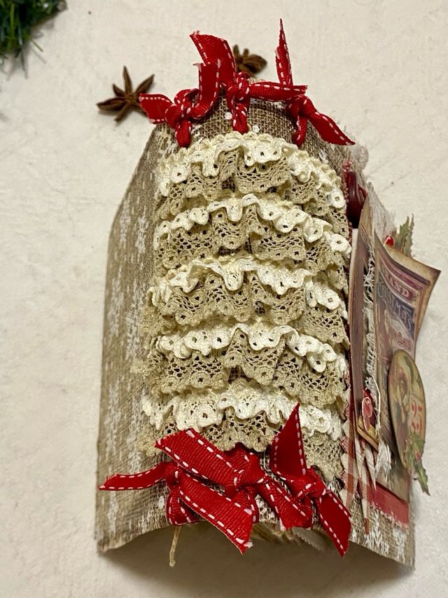 Junkjournal album diario Navidad