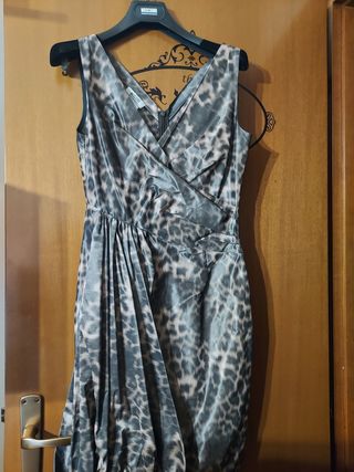 Vestito leopardato moschino