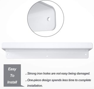 Juego de 3 estantes flotantes de metal para pared