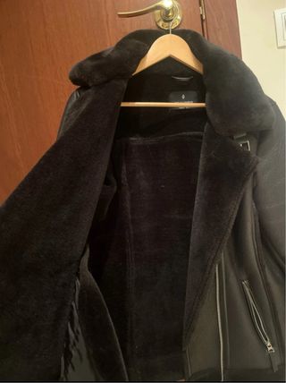 Cazadora biker borreguito