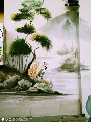 mural pintor grafiti rotulación a mano arte cartel