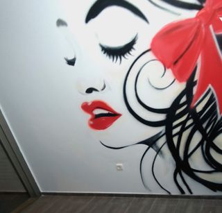 mural pintor grafiti rotulación a mano arte cartel