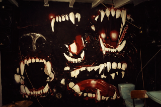 mural pintor grafiti rotulación a mano arte cartel