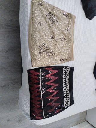 Falda con lentejuelas