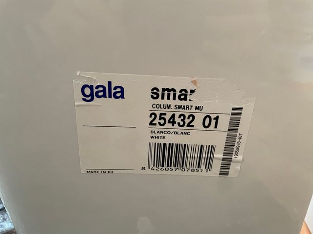 Lavabo y semi-pedestal gala smart blanco