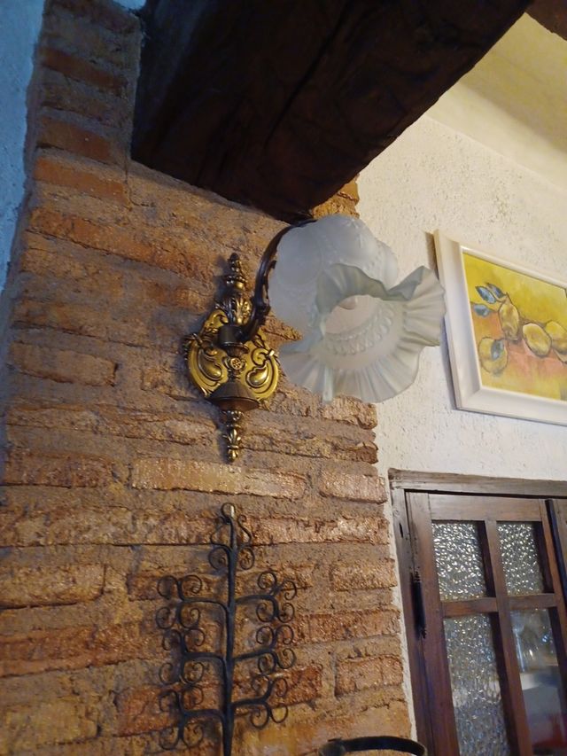 2 APLIQUES DE BRONCE ANTIGUO